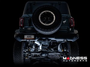 Ford Bronco Performance Exhaust System - Cat Back - Single Rear Exit - AWE - No Tip w/ Bash Guard